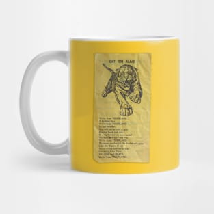 Richmond Tigers - Retro Grungy Look - TEAM SONG SHEET Mug